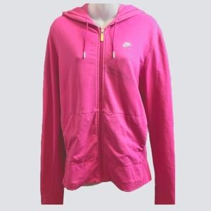 VTG Nike Air Full-Zip Pink Hoodie Jacket Feather Design by Stewart Curra…